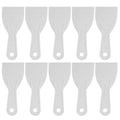 HARFINGTON 10pcs Putty Scraper 3" Width 2mm Thin Flexible Plastic Putty Knives for Taping Drywall Spreading Painting Wall Scratching Gray - size: 3"