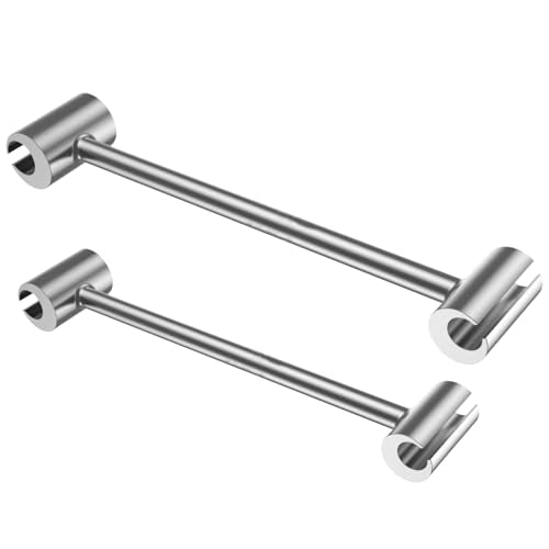 Hinges Gap Adjusting Wrench, Door hinge repair tool, Upgraded steel double-ended door hinge repair wrench, Heavy-duty door hinge adjustment tool for standard round bolts (two-pack) - size: 0.748-0.99in (two-pack)