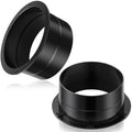 2 Pcs Duct Connector Flange 3 Inch Plastic Straight Pipe Flange Black Duct Reducer Dryer Vent Connector for Heating Cooling Grow Tent Bathroom Kitchen Ventilation System - size: 3 Inch
