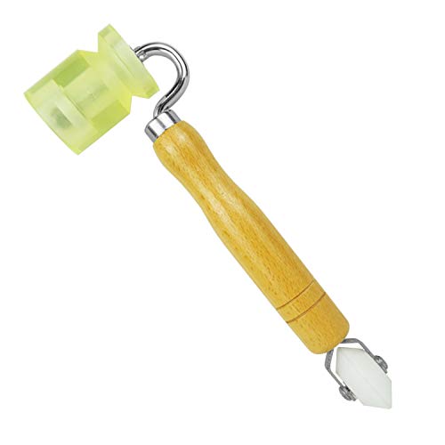 CARTINTS 40mm Wallpaper Roller Rubber Seam Roller with Double Roller Head, for Car Audio Sound Deadening Application, Heat Abatement Mat, Wallpaper and Vinyl Wrap - color: Double Head Roller