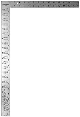 Johnson Level & Tool CS9 Steel Framing Square, 16" x 24", Silver, 1 Square - size: 16" x 24"