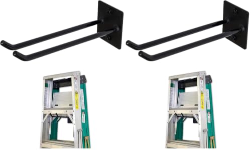 StoreYourBoard Heavy Duty Ladder Hooks for Garage Wall, Holds 2 Ladders - size: X-Large (Pack of 2)
