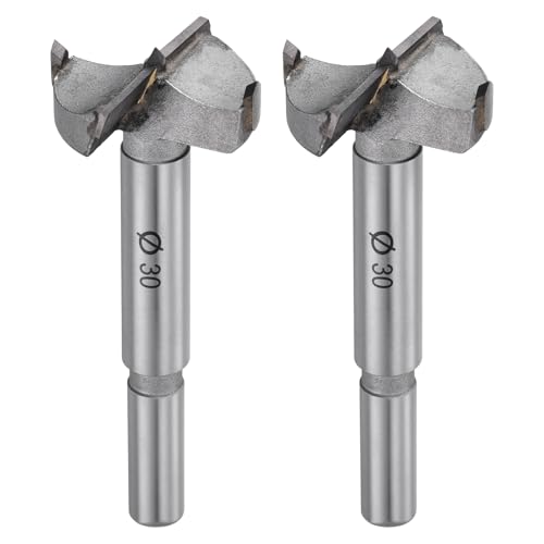 2pcs 30mm（1-3/16"） Forstner Drill Bit Carbide Tipped 2 Flute - size: 30mm（1-3/16"）