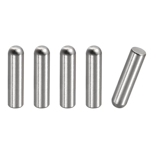 uxcell 5x18mm Dowel Pins, 5pcs 304 Stainless Steel Round Head Flat Chamfered End Dowel Pin Bunk Bed Pins Shelf Pegs Support Shelves Fasten Elements - size: 5x18mm