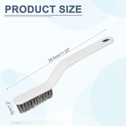 uxcell Crevice Cleaning Brush with Tweezer, Hard Bristle Gap Brush for Tidying Narrow Space, Deep Cleaning Supplies for Kitchen Sink, Toilet, Bathroom, Bathtub, Home, Window, White - color: White