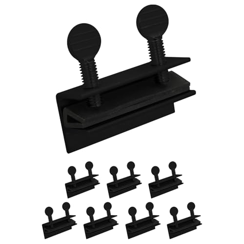 "Nuk3y Sliding Window Security Locks with Rubber Gasket (Black, 8 Pack)" - color: Black, size: 8 Pack