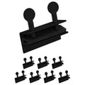 "Nuk3y Sliding Window Security Locks with Rubber Gasket (Black, 8 Pack)" - color: Black, size: 8 Pack