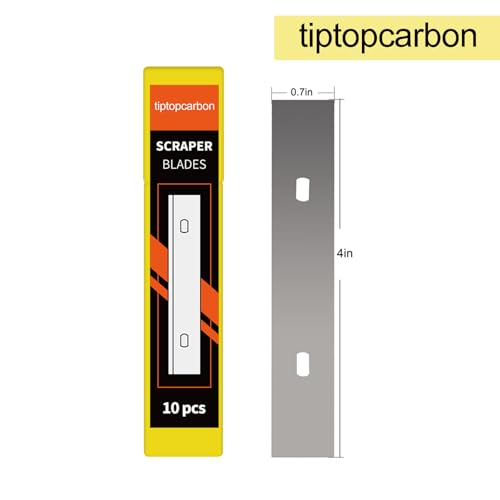 4" Scraper Blades 60 pcs Replacement Stainless Steel Razor Blade for Scraper to Remove Wallpaper Adhesive Vinyls - size: 60 pcs blades