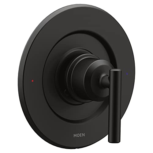 Moen Gibson Pressure Balancing Modern Shower Lever Handle, Posi-Temp Valve Required, Matte Black, T2901BL - color: Matte Black, size: 7 inches W x 6.5 inches L x 7 inches H