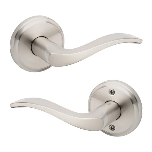 Kwikset 720SEL-15 Sedona Lever Passage Door Lock with 6AL Latch and RCS Strike Satin Nickel Finish - color: Satin Nickel, size: Passage