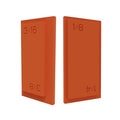 4-in-1 Trim Reveal Tool - 1/8", 3/16", 1/4", 3/8" - Precision Trim Gauges - Non-Damaging Hard Plastic Door Reveal Marking Tools for Accurate Jamb Marking - Wood Reveal Spacing Tool (Orange) - size: 4in1 orange
