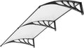 VIVOHOME Polycarbonate Window Door Awning Transparent 38 Inch x 78 Inch - color: Transparent, size: 38 Inch x 78 Inch