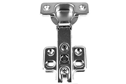 Berta (10 Pieces) Full Overlay Frameless European Hinges 105 Degree 2-Cam 4-Way Adjustable Concealed Kitchen Cabinet Door Hinges with Screws (10) - size: 10