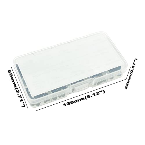 Metric M3 Phillips Pan Head Nylon Screws Nut Washer Assortment Kit,Screws Length:5mm to 25mm(Black) - size: M3