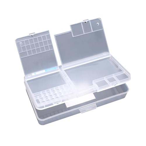 HZY SS-001A Mini Tool Box, Portable Multi-function Mobile Phone Motherboard Storage Box Durable Plastic Organizer Container Screw Organizer For Nuts, Bolts, Screws, Nails, Small Hardware - style: SS-001A Mini Tool Box