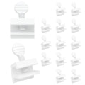 "Nuk3y Sliding Window Security Locks (White, 15 Pack)" - color: White, size: 15 Pack