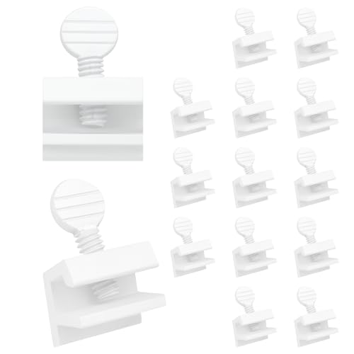 "Nuk3y Sliding Window Security Locks (White, 15 Pack)" - color: White, size: 15 Pack