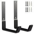 Heavy Duty Wall Hooks, Utility Hooks, Tool Organizer - Large Steel U Hooks for Garage & Garden, Hose Hanger (2 Pack) - size: Large