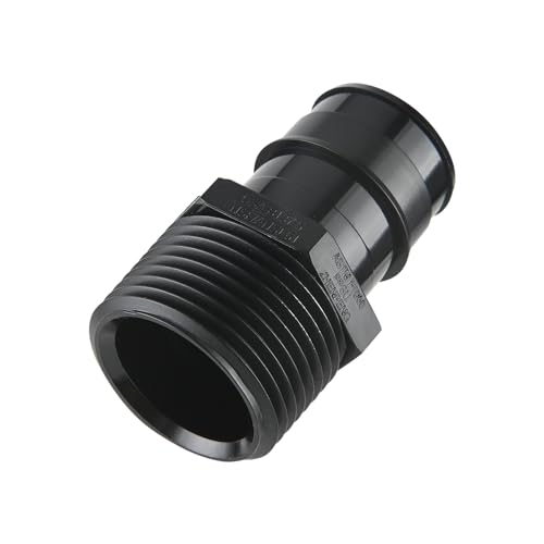 10 Piece EFIELD Pex-A Poly PPSU Expansion Fittings 1" X1" Male NPT Adapter - size: 1" x 1" (PPSU, Pack of 10)