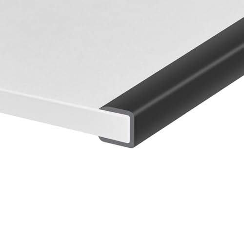 Rubber Edge Trim, Self-Adhesive U Channel Edge Protector for Plywood, Cabinet, 1/2" Wood Edge Banding, Flexible Furniture Repair, EPDM Material, Fit 1/2"(12mm), Length 10Ft, Black - size: Fit 1/2"- L10'