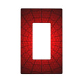 Spider Web Single Rocker Light Switch Cover Plate | Fits standard 2-gang toggle and rocker switches, Durable polycarbonate thermoplastic with fade-resistant printed finish - color: Spider Web, size: Single Rocker