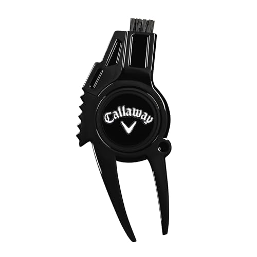 Callaway 4-in-1 Golf Divot Repair Tool - color: Black Chrome