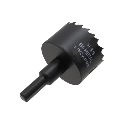 1-13/16"/46mm Dia Hole Saw Blade BI -Metal Hole Saw Hole Cutting Drilling Tool-2pcs - color: black, size: 1-15/16" (46mm)