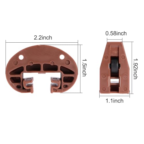 10PCS Drawer Slide Track Guide Glide for kenlin for Rite Trak 2 for Center Mount Drawer for Dressers, for Hutches and for Nightstand Drawer - style: 10 Sets