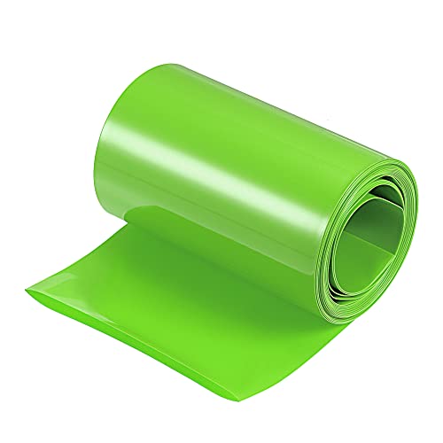MECCANIXITY Battery Wrap PVC Heat Shrink Tubing 48mm Dia 75mm Flat 10 Feet(3meters) Light Green Good Insulation for Battery Pack - color: Light Green, size: 48mmx75mmx3m