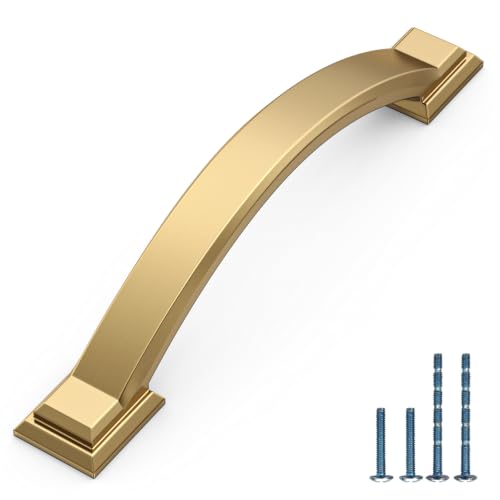 10 Pack 3.75 inch（96mm Champagne Bronze Cabinet Pulls, Champagne Gold Cabinet Handles Kitchen Arch Cabinet Hardware for Bathroom Drawer - color: Champagne Bronze, size: 3.75 inch（96mm）, style: 10 Pack