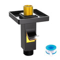 Enga Brass 3 Inch Ceiling Mount Shower Arm with Flange, Matte Black - color: Matte Black, style: 3 Inch