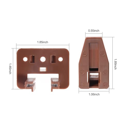 10PCS Drawer Slide Track Guide Glide for Center Mount Drawer for Dressers and for Nightstand for Kenlin for Rite-Trak 1 Drawer Systems (Please Check The Size Before Purchasing) - style: 10Pcs