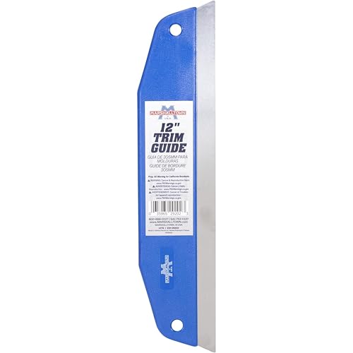 MARSHALLTOWN Paint Trim Guide, 12 Inch, Stainless Steel - size: 12 Inch