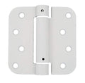 Hinge Outlet Self Closing Spring Hinges White 4 Inch - 5/8 Radius 2-Pack - color: White Prime, size: 4" x 4" with 5/8" radius (Pack of 2)