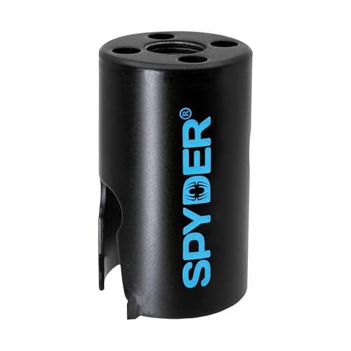 Spyder 1-5/8-Inch Diameter Carbide Tipped Hole Saw, for Fiber Cement Board, Wood, PVC, Plastic, Concrete Block, Ceramic Tile, and More (600017CF) - size: 1-5/8 inch