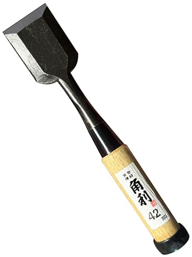 KAKURI Japanese Wood Chisel 1-5/8" (42mm), Laminated Japanese Steel Blade