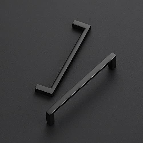 Ravinte Matte Black Cabinet Pulls Slim Cabinet Handles, 5 Inch CC, 30 Pack - size: 5" hole center