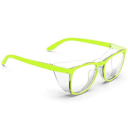 Stylish Safety Glasses, Clear Anti-Fog Anti-Scratch Protective Glasses For Men And Women - color: Apple Green