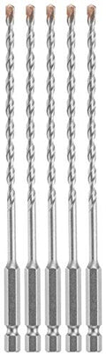 Bosch 5 pc. 3/16 in. X 6 in. Hex Shank Hammer Drill Masonry Bits LBHX0035