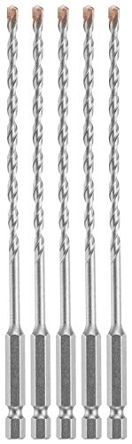 Bosch 5 pc. 3/16 in. X 6 in. Hex Shank Hammer Drill Masonry Bits LBHX0035