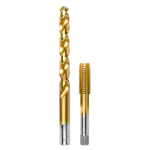 1/2"-13 UNC Tap and 27/64" Drill Bit for Metal, M2 HSS Drill and Tap Set - size: 1/2"-13 Tap, 27/64" Drill