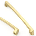 Asidrama 10 Pack 6 inch Brushed Gold Kitchen Cabinet Handles - color: Brushed Gold, size: 6" Hole Center(152mm)
