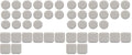 24PCS Stick Furniture Sliders – 1 Inch Sliders for Furniture On Carpet, Furniture Sliders for Hardwood Floors, Carpet & Tile, Beige Moving Sliders, Furniture Movers(16 Round + 8 Square) (Pack of 2) - size: 24pcs (Pack of 2)