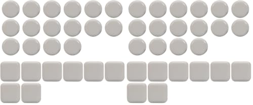 24PCS Stick Furniture Sliders – 1 Inch Sliders for Furniture On Carpet, Furniture Sliders for Hardwood Floors, Carpet & Tile, Beige Moving Sliders, Furniture Movers(16 Round + 8 Square) (Pack of 2) - size: 24pcs (Pack of 2)