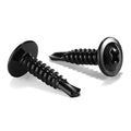 #8 x 3/4" Sheet Metal Screws 500PCS 410 Stainless Steel Truss Head Fast Self Tapping Screws Black Oxide by SG TZH - color: Black, size: #8 x 3/4"