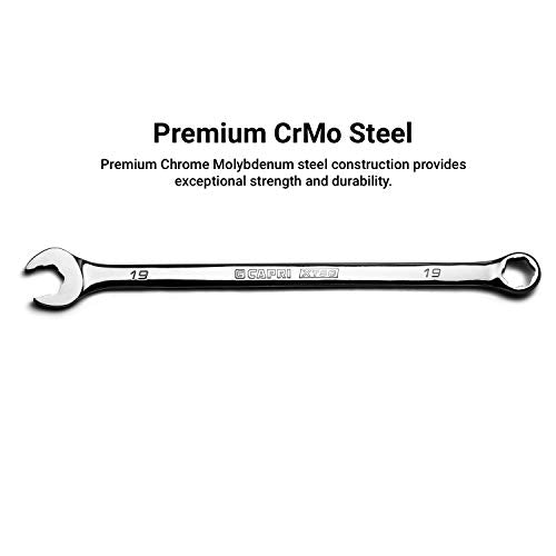 Capri Tools 1/2 in. WaveDrive Pro Combination Wrench for Regular and Rounded Bolts - size: 1/2"