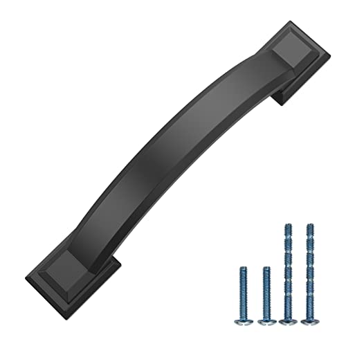 5 Pack 3 inch Cabinet Pulls Matte Black Cabinet Handles Drawer Pulls for Kitchen Cabinet Cupboard - color: Matte Black, size: 3 inch（76mm）, style: 5 Pack