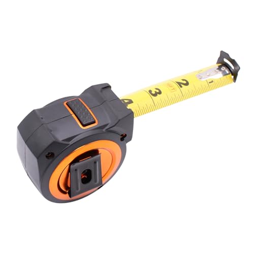 Tape Measure 16 FT - Measuring Tape Retractable - Oversized & Double-Sided Print - Blade Lock, Finger Brake - High Performance Nylon Coating, 10' Stand-Out - 13' Reach / 1-1/16" Blade - size: 16 FT, style: Single