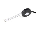 80'' 205cm Black Retractable Tape Measure with Black Rope - color: Black, size: 2.1 m