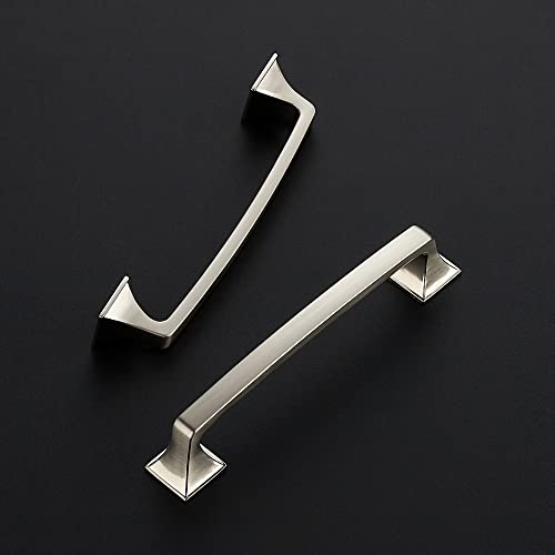 Ravinte Brushed Nickel Cabinet Handles Cabinet Pulls, 5 Inch, 10 Pack - color: Brushed Nickel, size: 5 Inch Hole Center